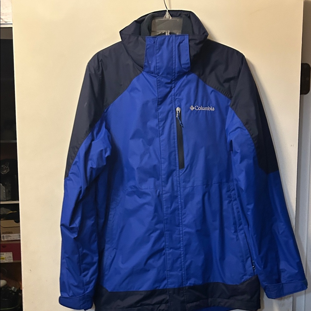 Columbia Blue and Black Ski Jacket